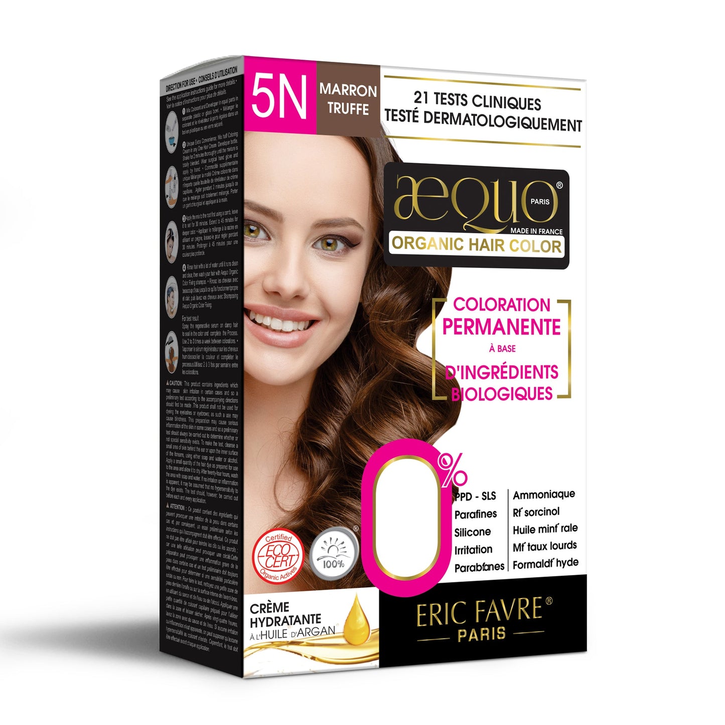 Aequo Organic Cream Hair Colour for Women- 170ml- 5N Light Brown