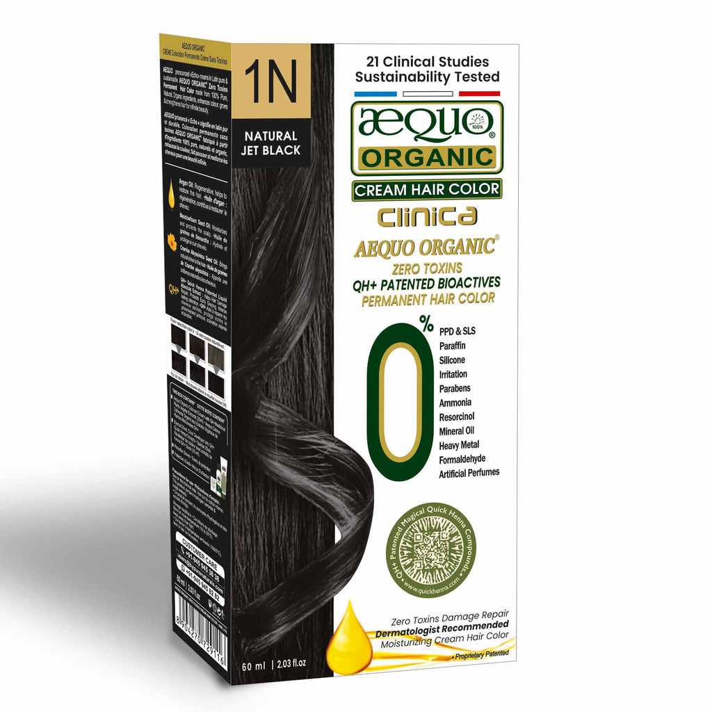 Aequo Organic Zero Toxins Cream Hair Color Trial Pack (60ml)