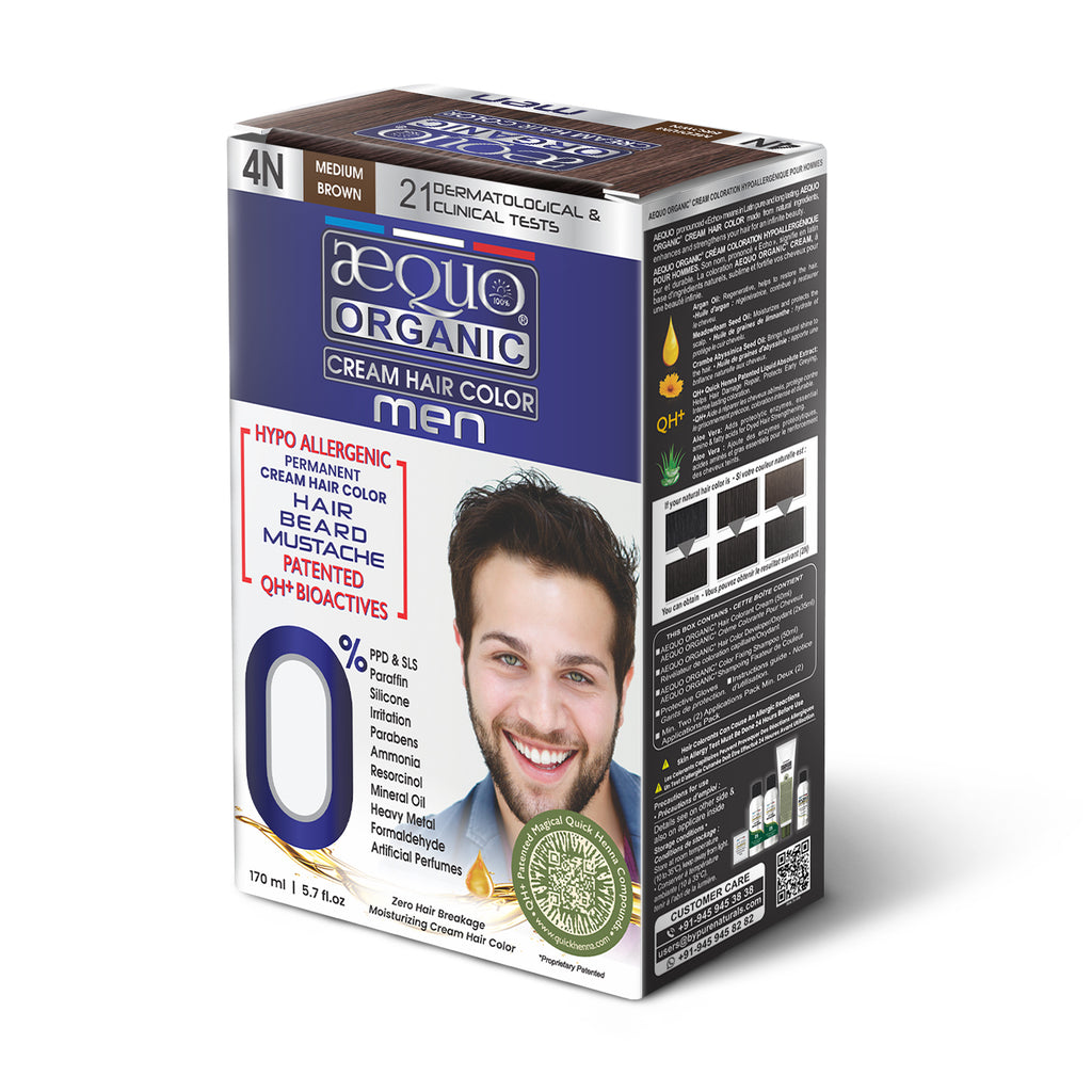 Aequo Organic Cream  Hair Colour for Men ( 170ml)