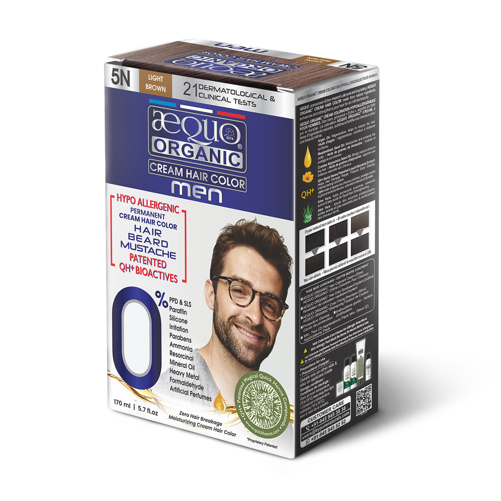 Aequo Organic Cream  Hair Colour for Men ( 170ml)