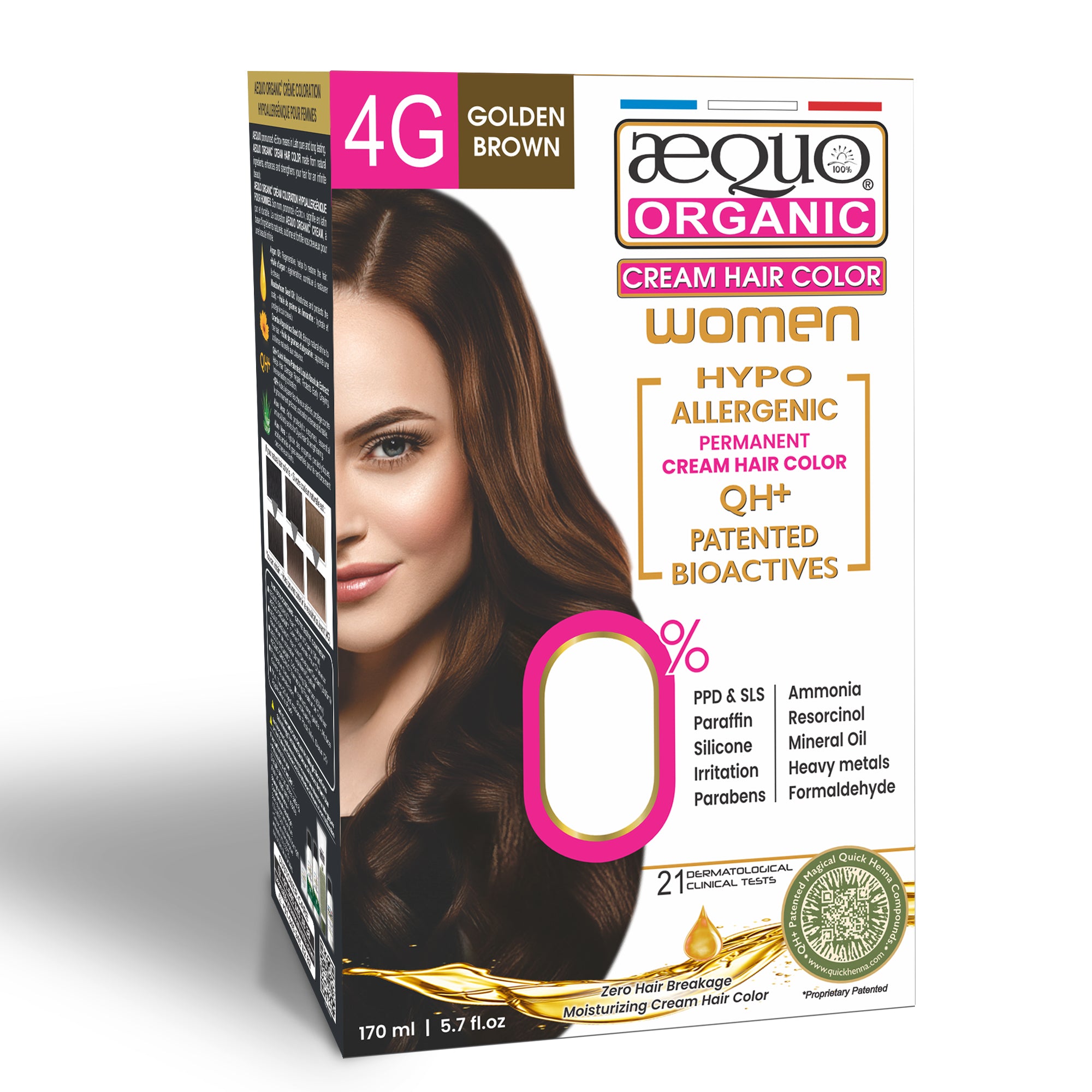Aequo Organic Cream Hair Colour for Women- 170ml