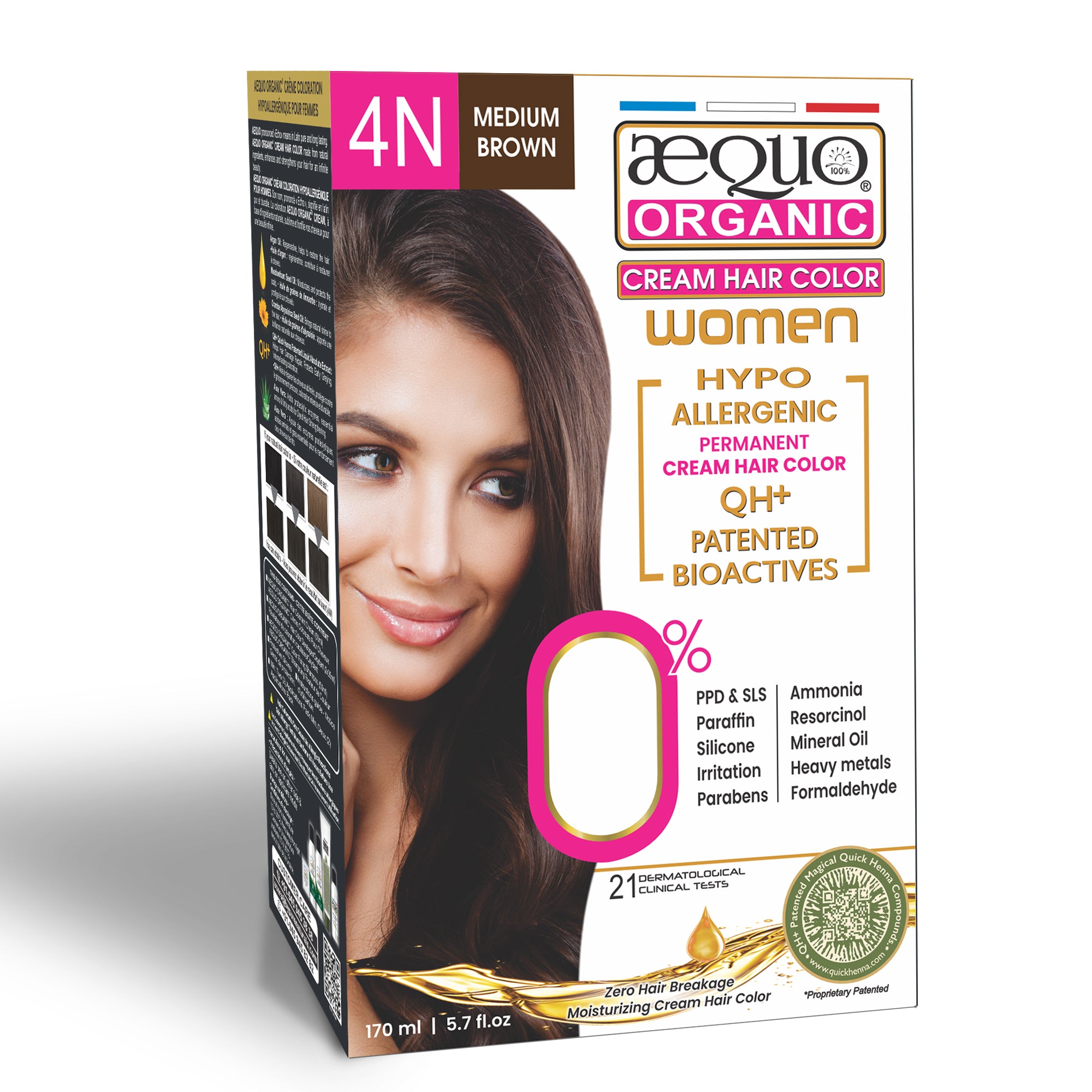 Aequo Organic Cream Hair Colour for Women- 170ml