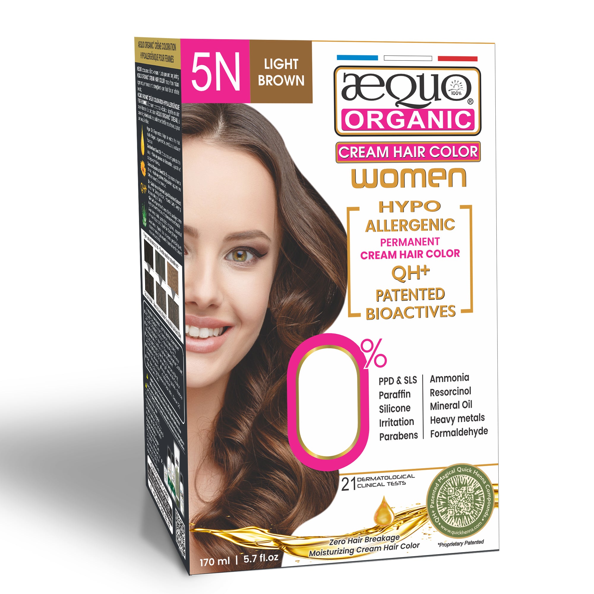 Aequo Organic Cream Hair Colour for Women- 170ml