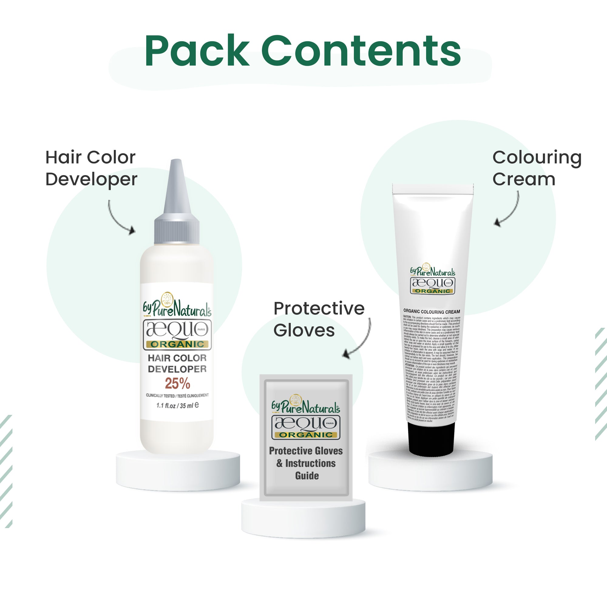 Aequo Organic Cream  Hair Colour for Men ( 170ml)