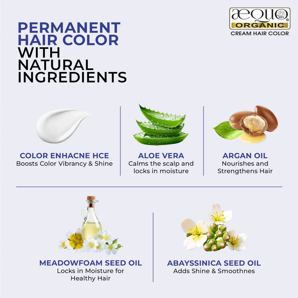 Aequo Organic Cream  Hair Colour for Men ( 170ml)