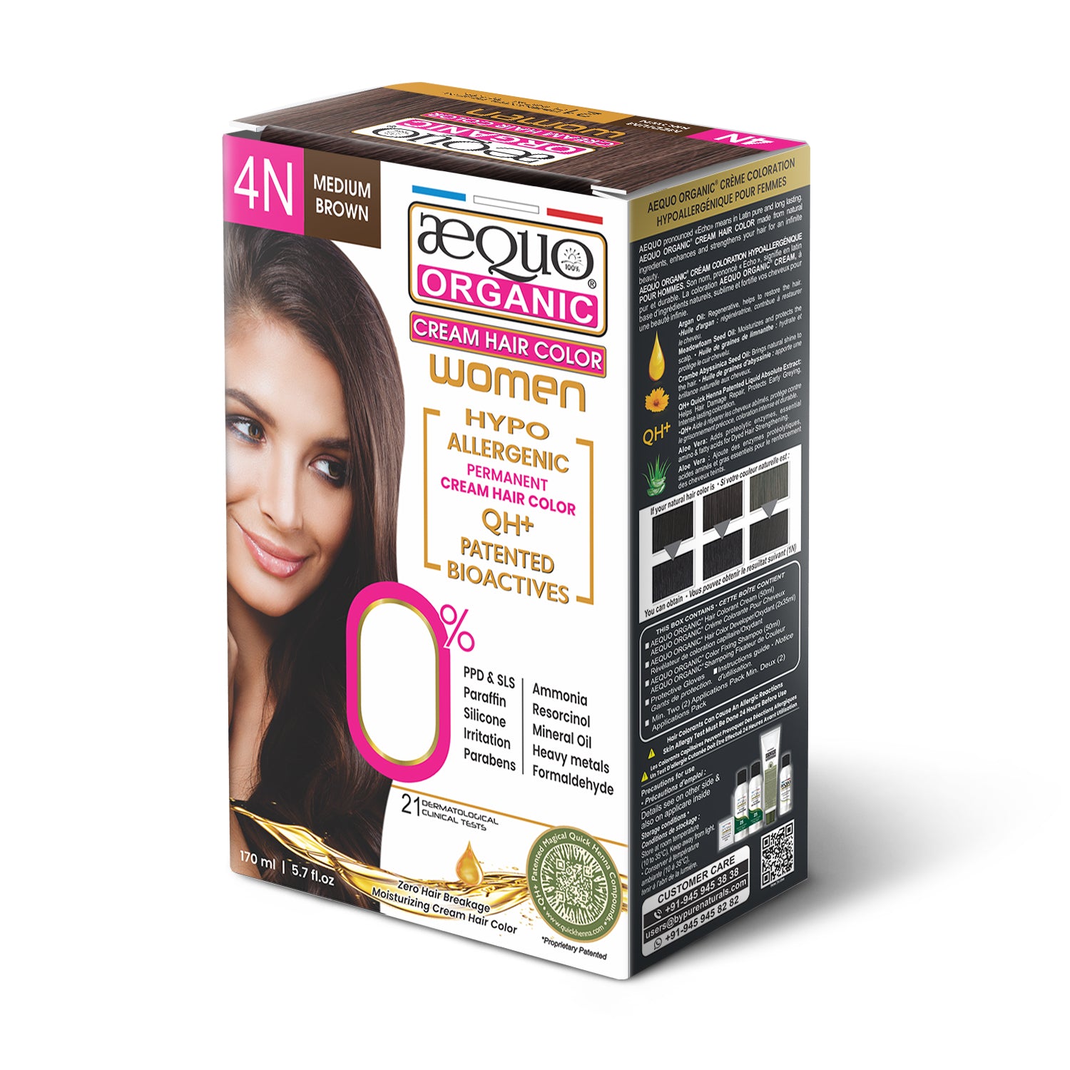 Aequo Organic Cream Hair Colour for Women- 170ml