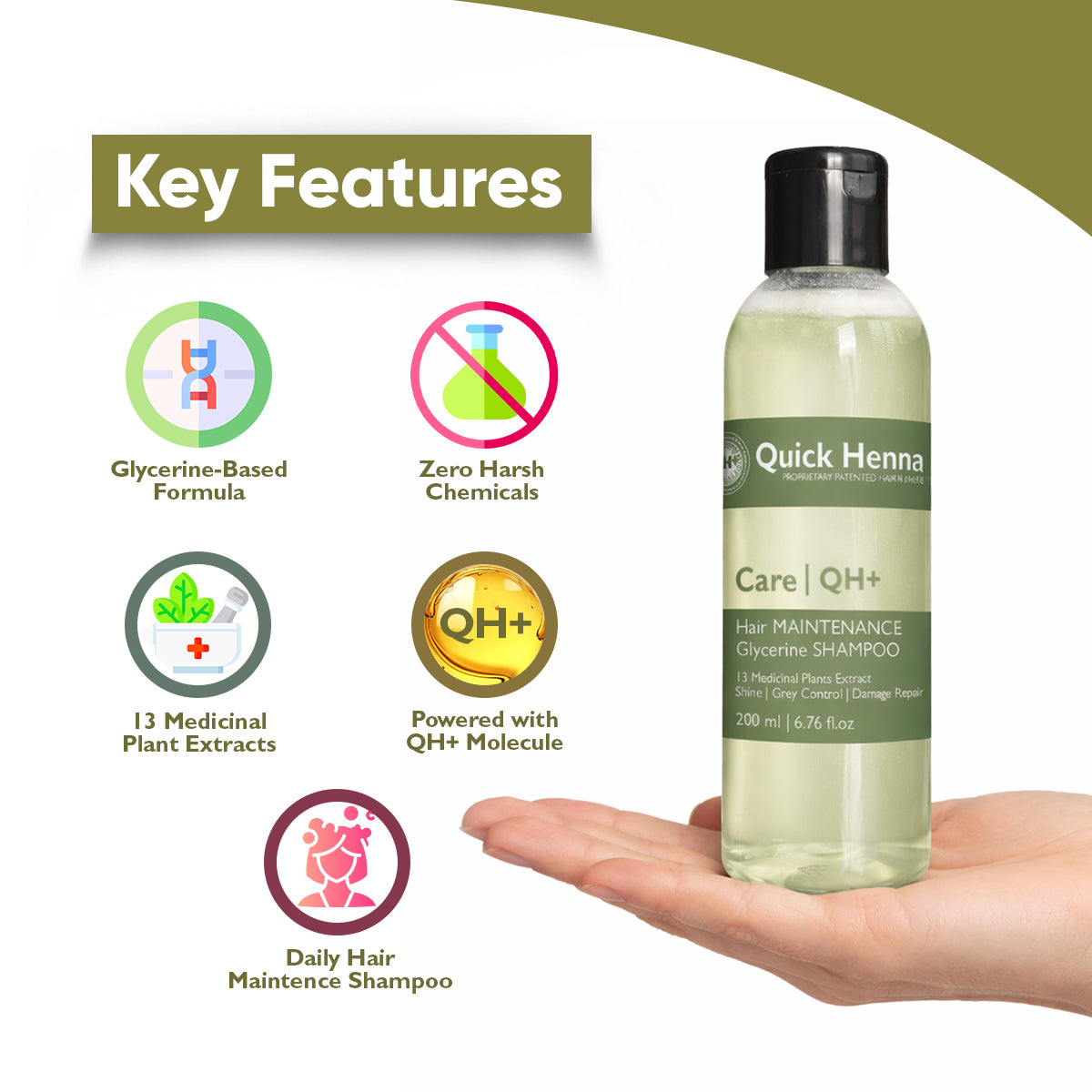 QH+ Hair Maintenance Shampoo -200ml