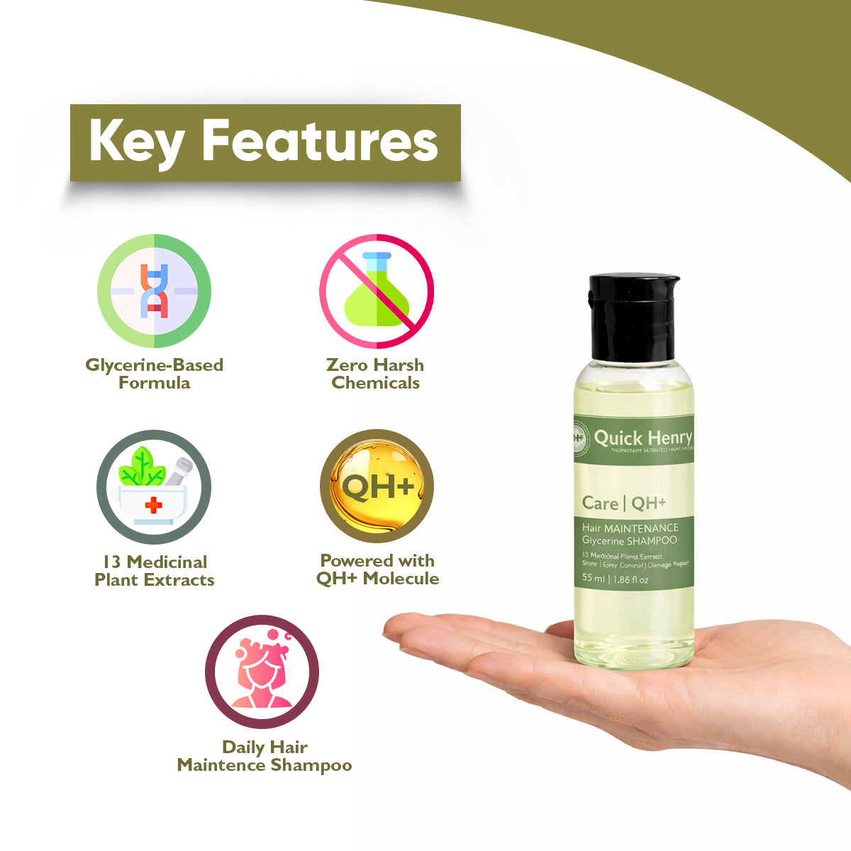 QH+ Hair Maintenance Shampoo -55ml