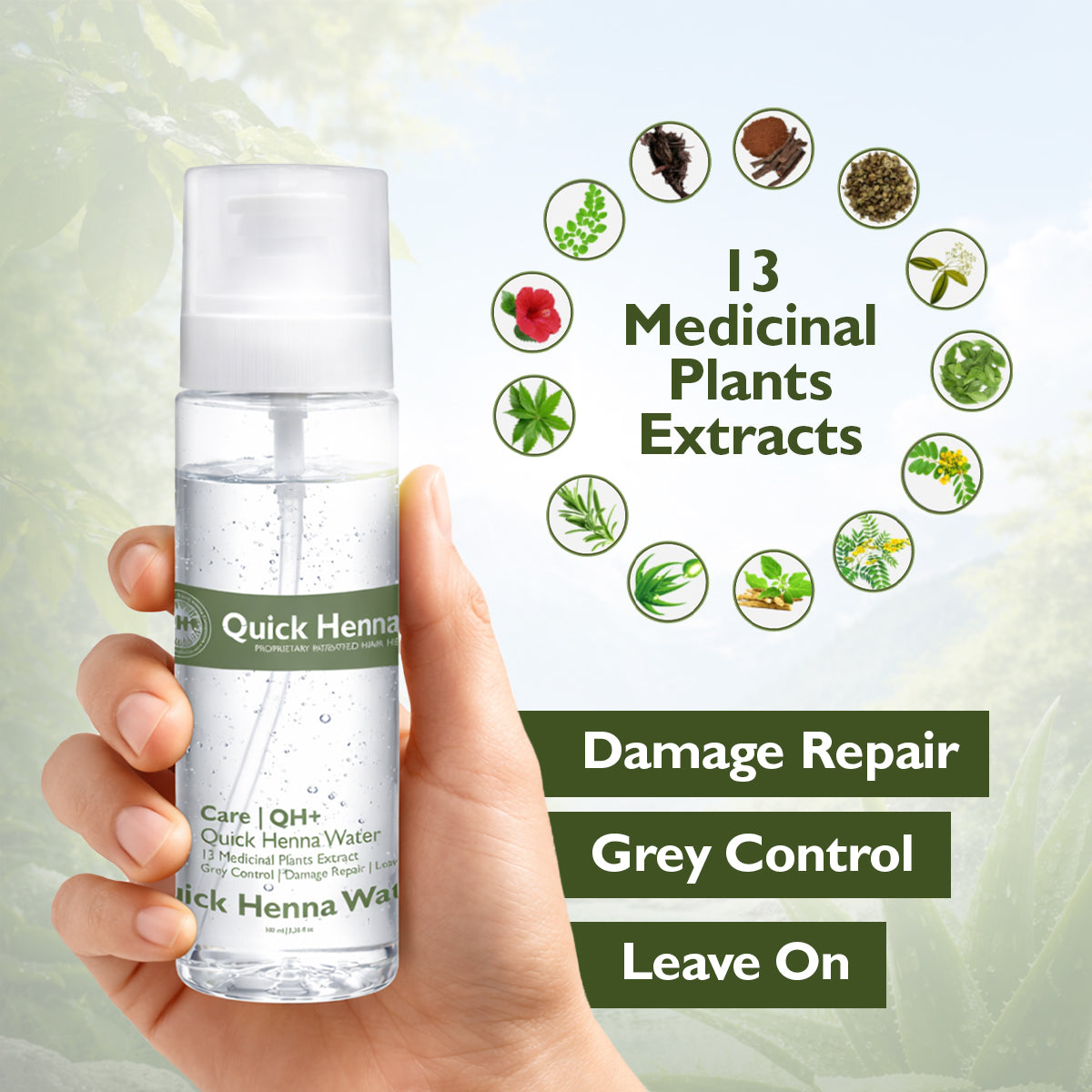 QH+ Quikhenna Quick Henna Hair Water- 100ml