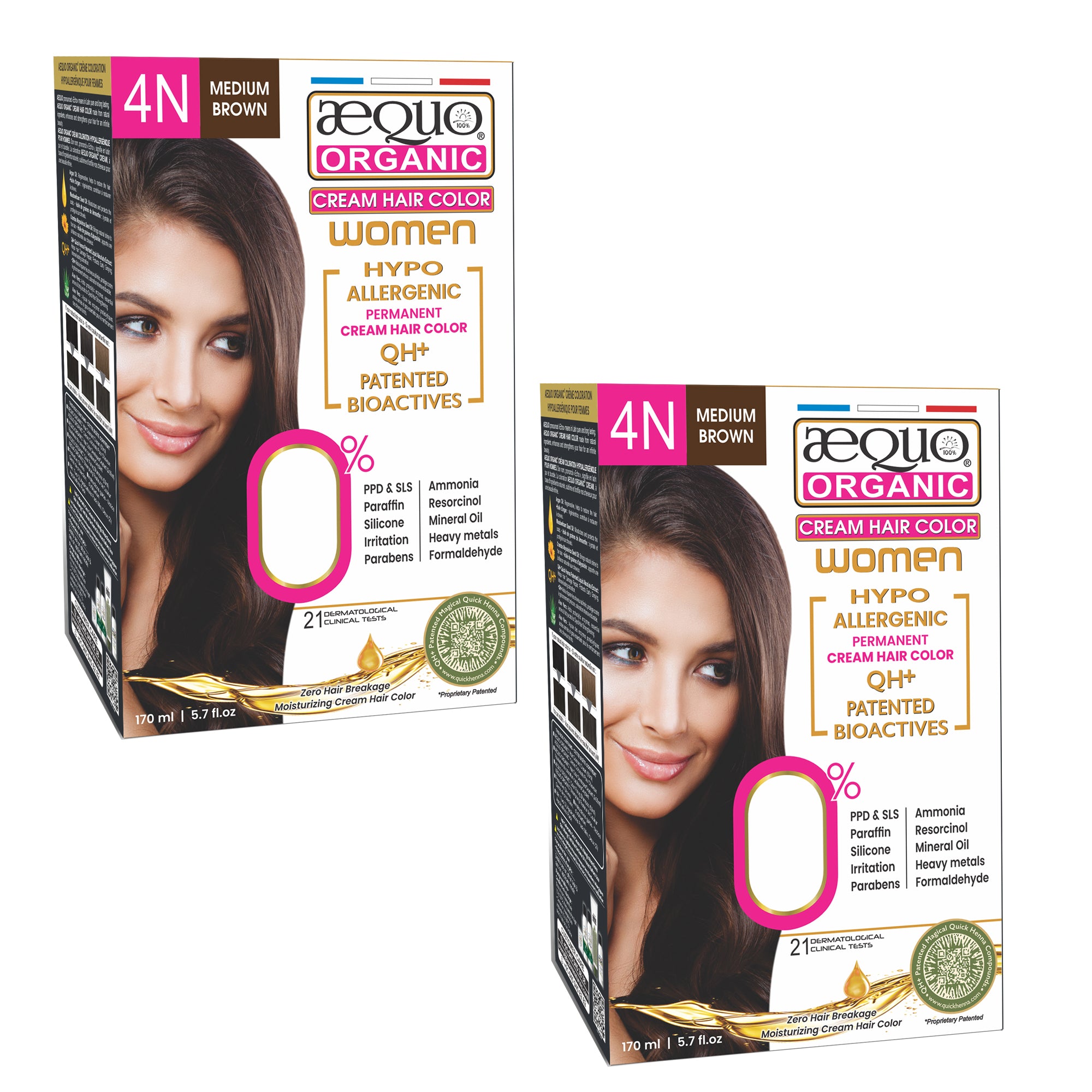Aequo Organic Cream Hair Colour for Women- 170ml