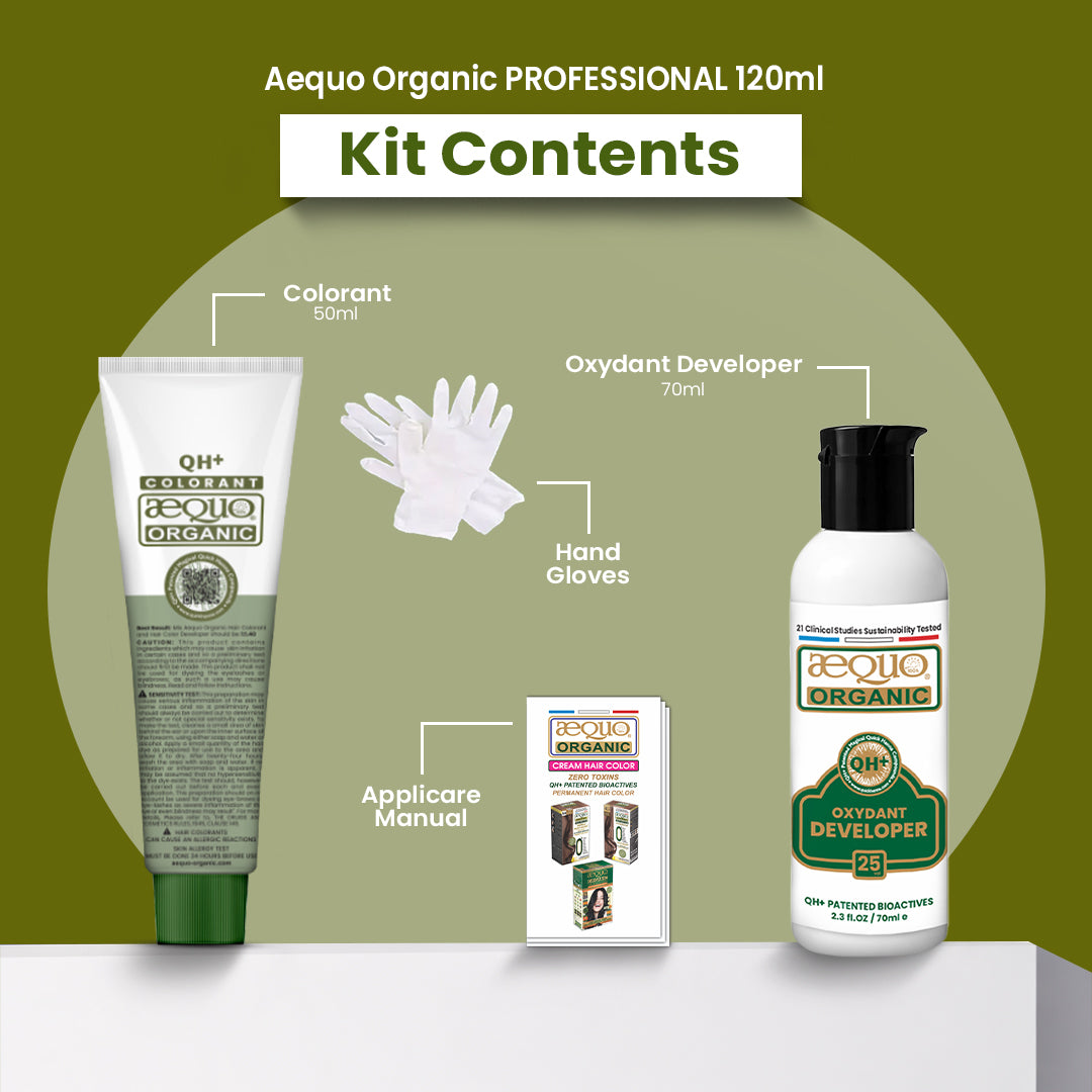 Aequo Organic Cream Hair Color Salon Pack- 120ml