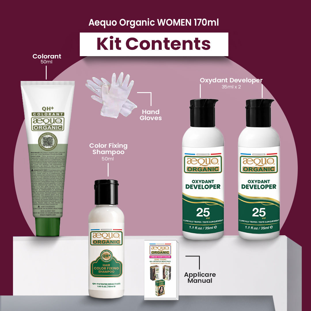 Aequo Organic Cream Hair Colour for Women- 170ml