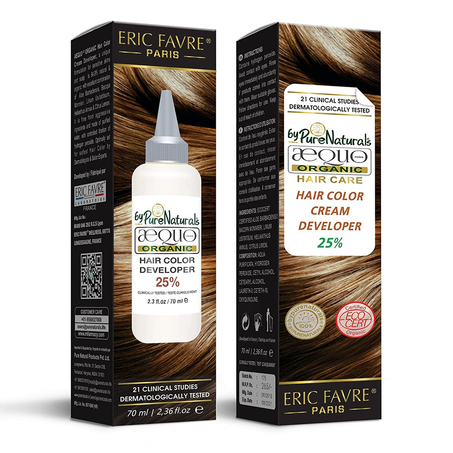 Aequo Organic Hair Cream Developer, 70ML