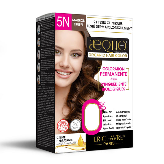 Aequo Organic 5N Brown Organic Hair Color 170ml for Women